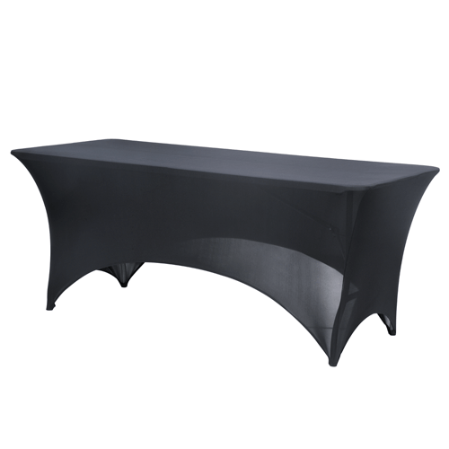 Folding Table with black table cloth