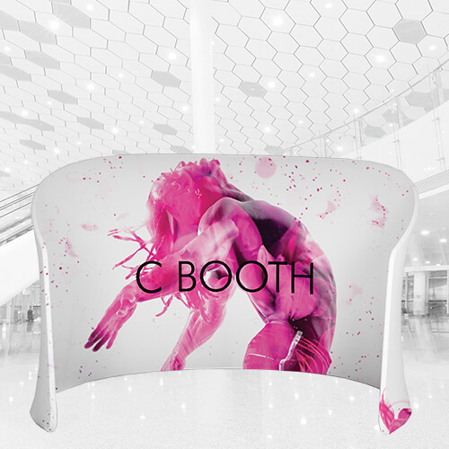 C-Booth Fabric Display