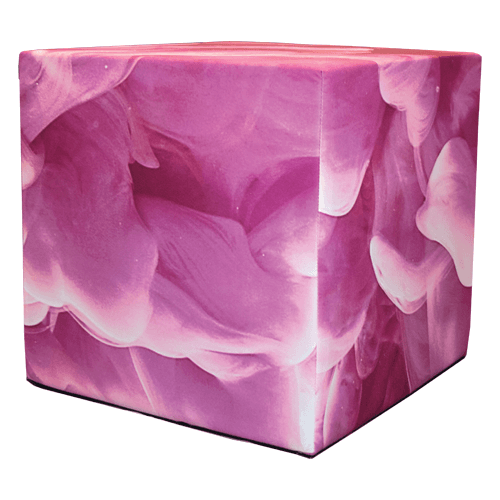 pink smoke foam cube