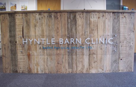 Reception Graphics Hyntle Barn Clinic Reception Graphics