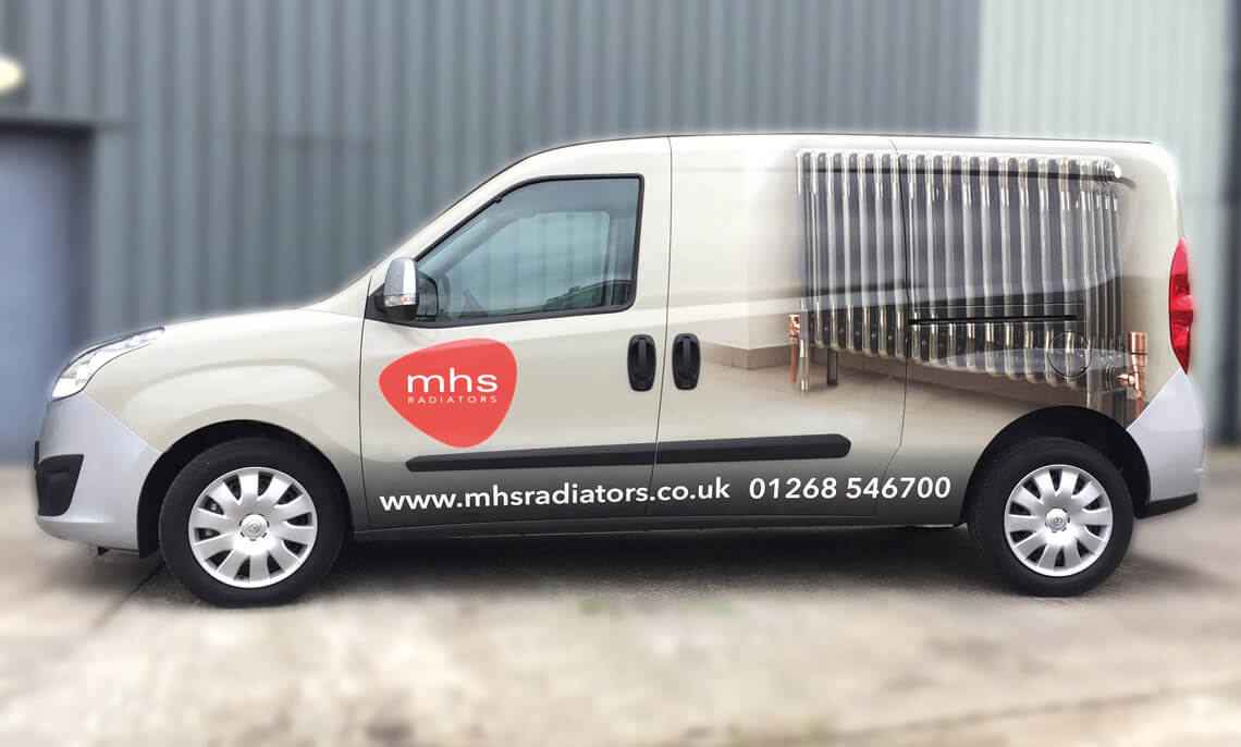 mhs radiators vehicle full wrap graphics