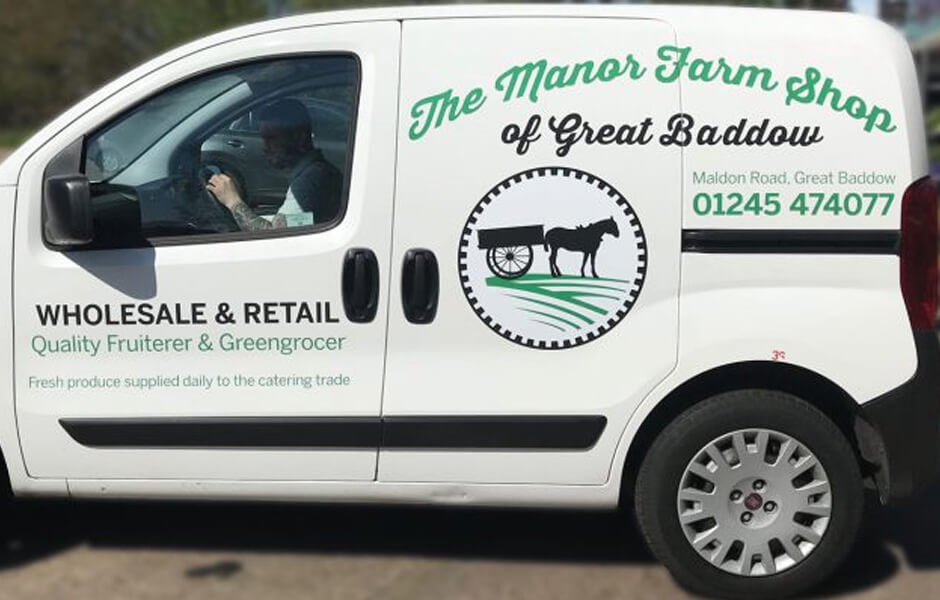 The Manor Farm Shop Vehicle Graphics