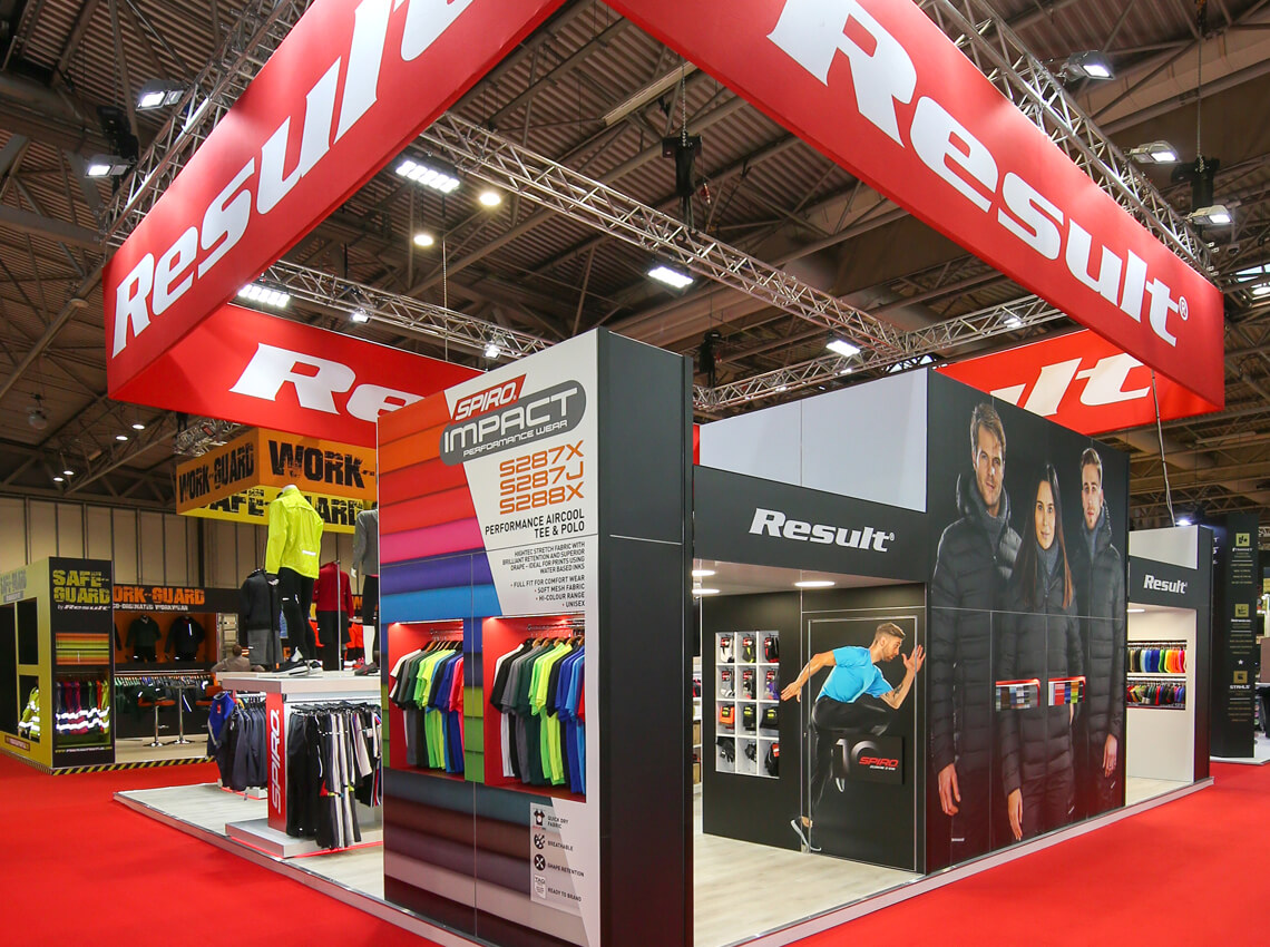 Result Clothing Exhibition Stand
