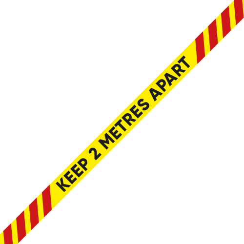 keep 2m apart tape