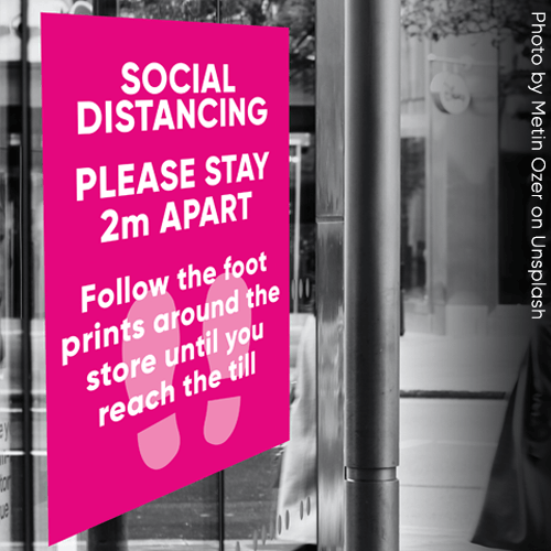 Social distancing posters