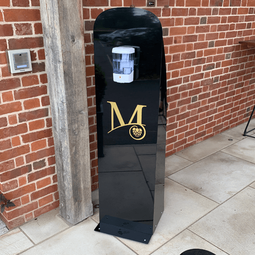 The Marquis hand sanitiser station